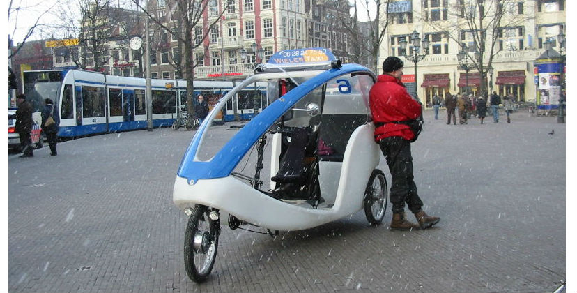 Велорикши в Амстердаме