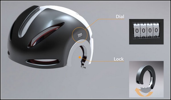 head lock противоугонный шлем