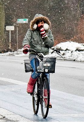 Как кататься на велосипеде зимой