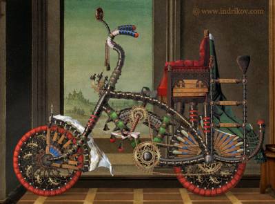 средневековый велосипед