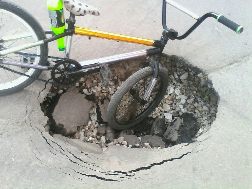 опасные дорожные покрытия для езды на велосипеде