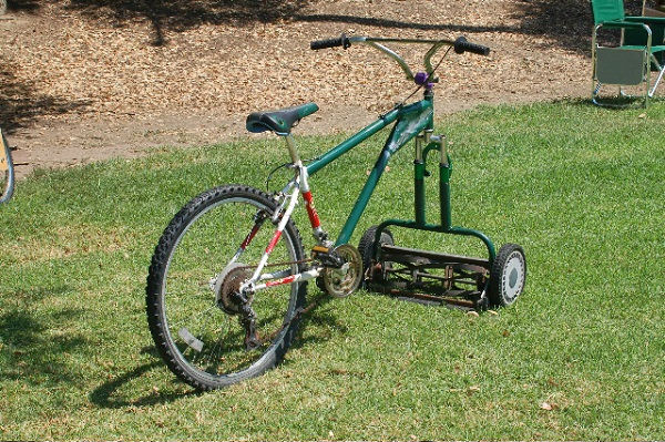 велосипед газонокосилка