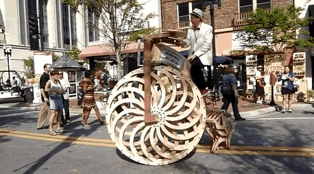 деревянный велосипед