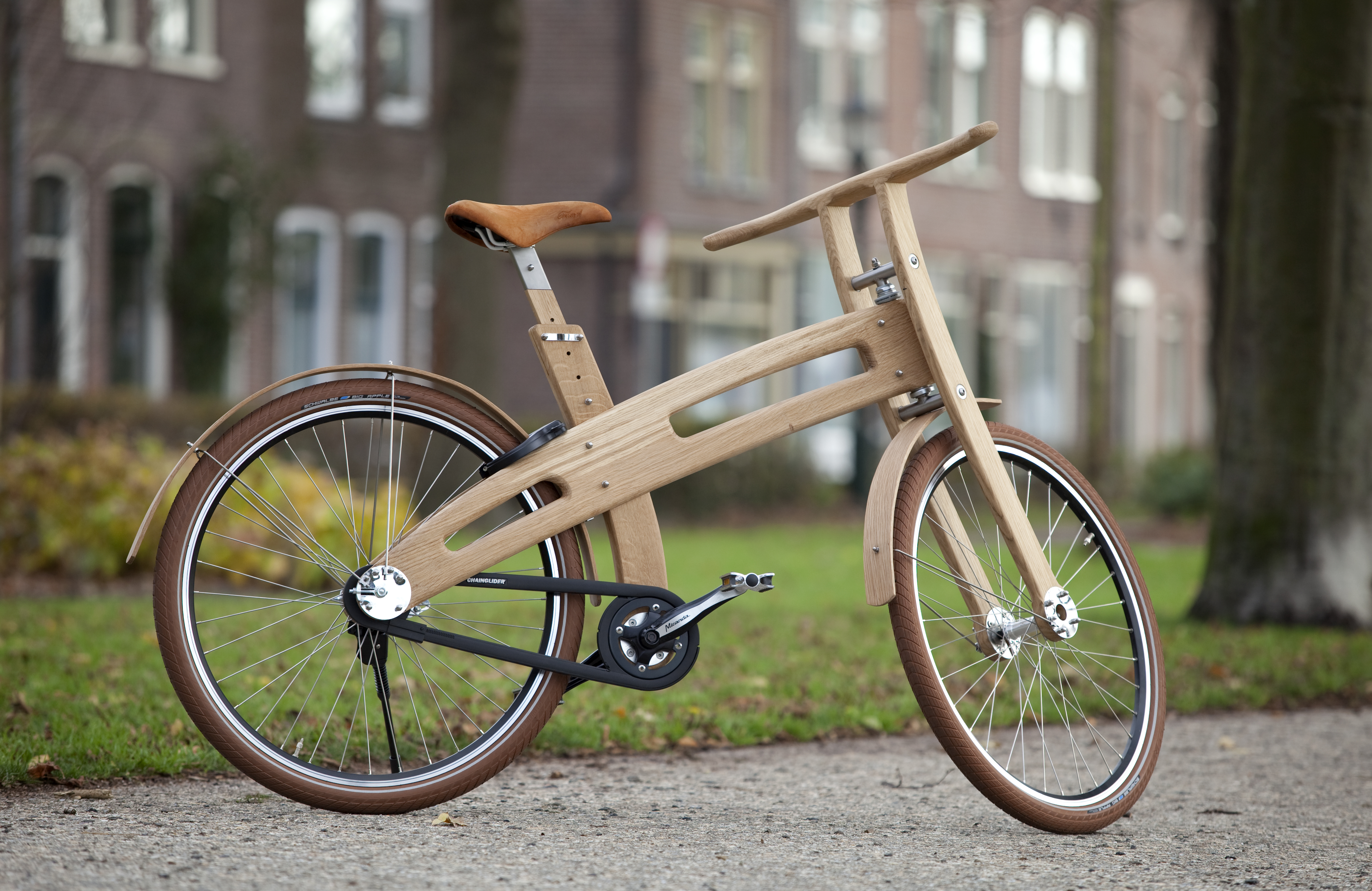 велосипед с бамбуковой рамой 
