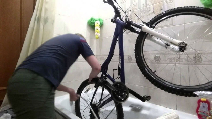 как помыть велосипед дома